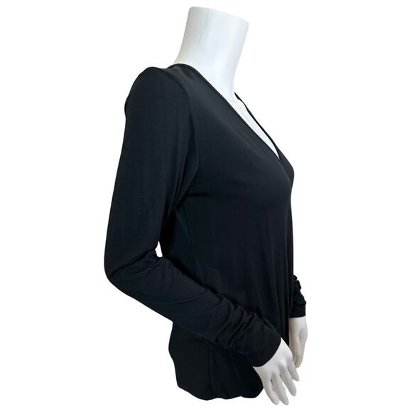 #T115 TART COLLECTIONS V NECK CRISS CROSS FRONT LONG SLEEVE TOP SZ S $99 - Picture 8 of 10